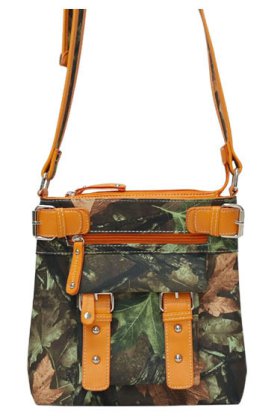 Orange Western Leaves & Trees Crossbody Purse Orange Western Leaves & Trees Crossbody Purse