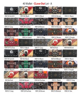 40 Wallets Clearance - Lot A ($.99 EA.) 40 Wallets Clearance - Lot A ($.99 EA.)