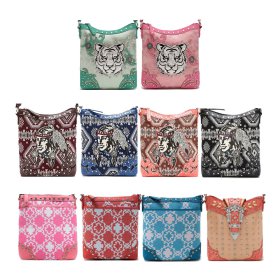 10 Western Cowgirl Trendy Crossbody Purses - Lot A 10 Western Cowgirl Trendy Crossbody Purses - Lot A